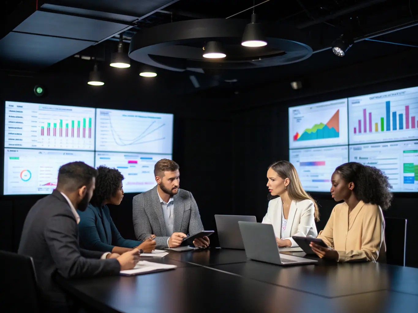 A diverse team of OncoRace consultants collaborating on a global healthcare project, showcasing their expertise and commitment to excellence.